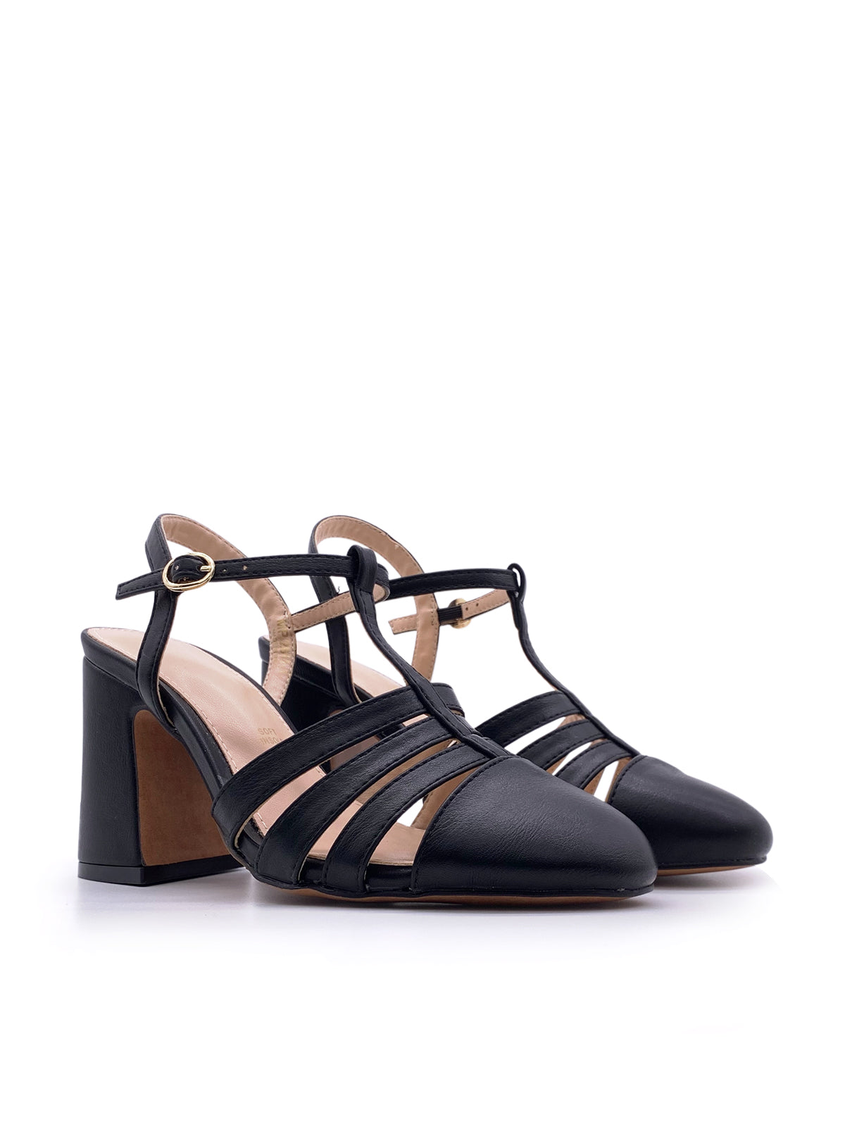 KYLIE - Sandali in ecopelle con cinturino e tacco largo