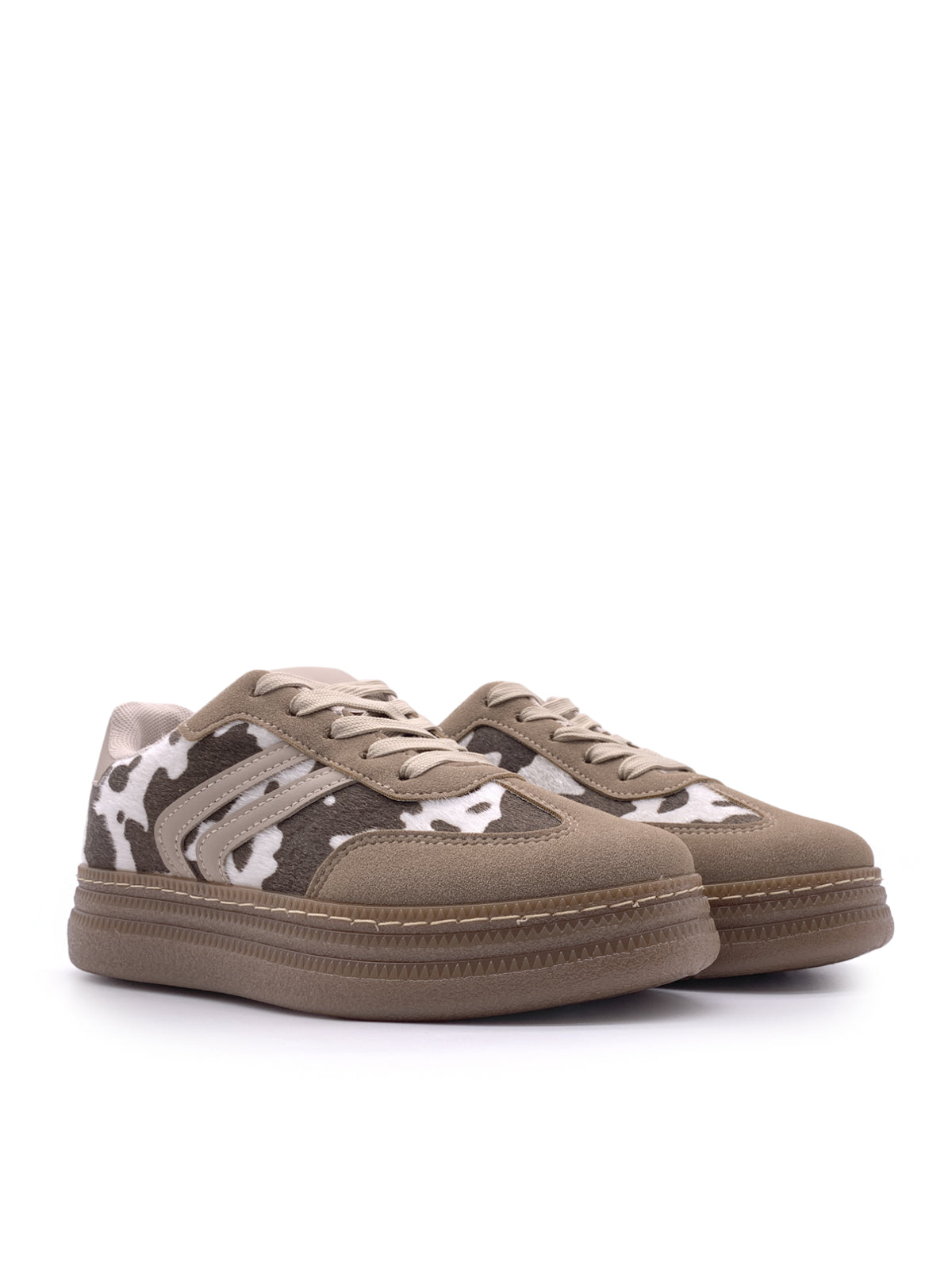 LACEY - Sneakers in camoscio e cavallino