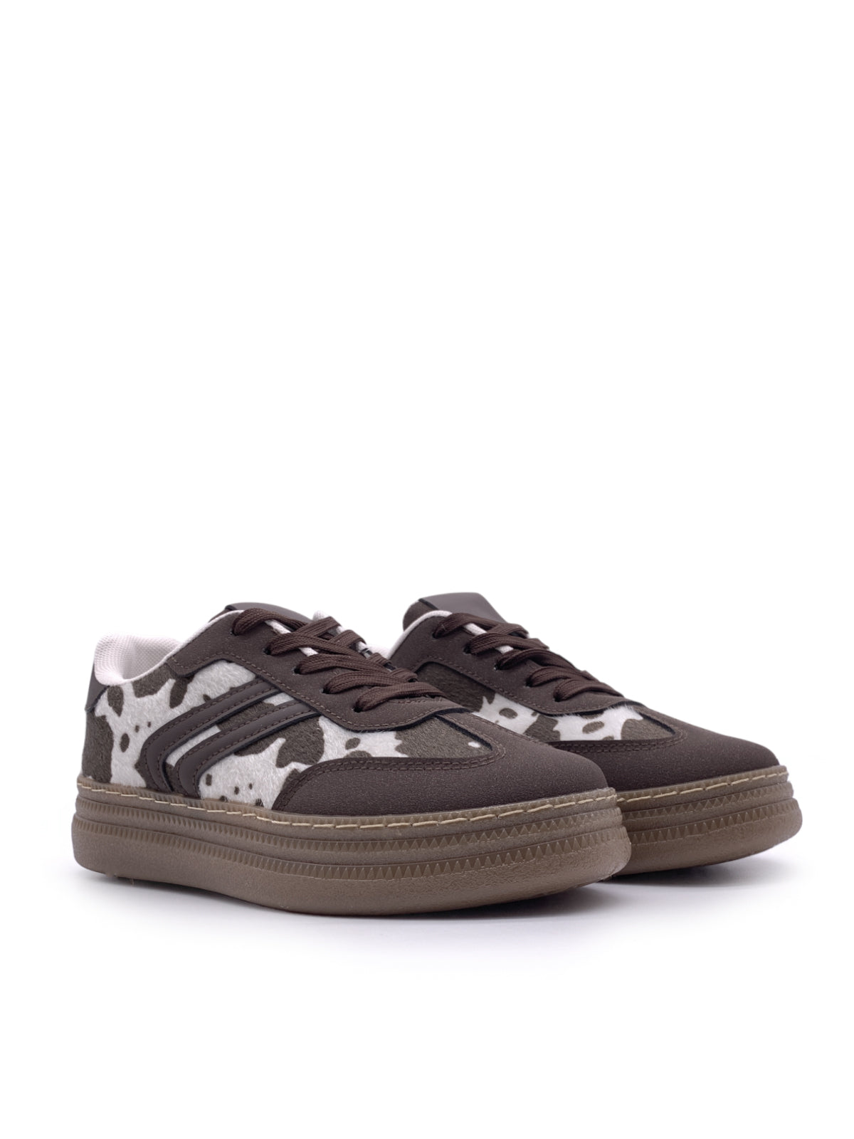 LACEY - Sneakers in camoscio e cavallino