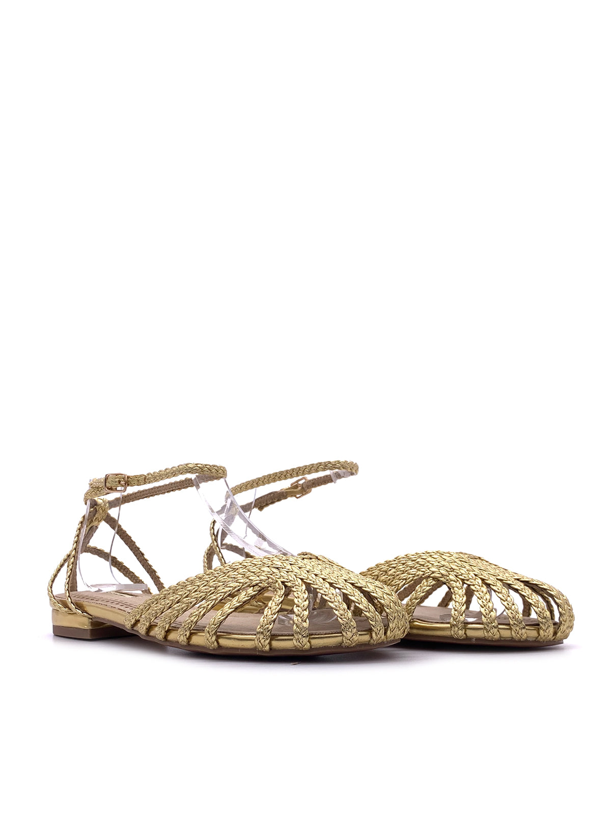 LACEY-Sandali in ecopelle con trecce