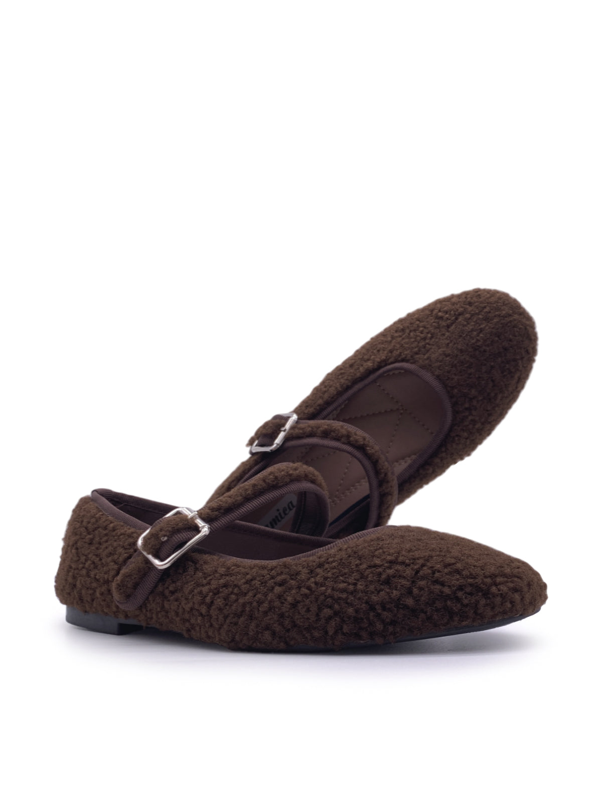 LAILA - Mary Jane in ecopelliccia modello teddy