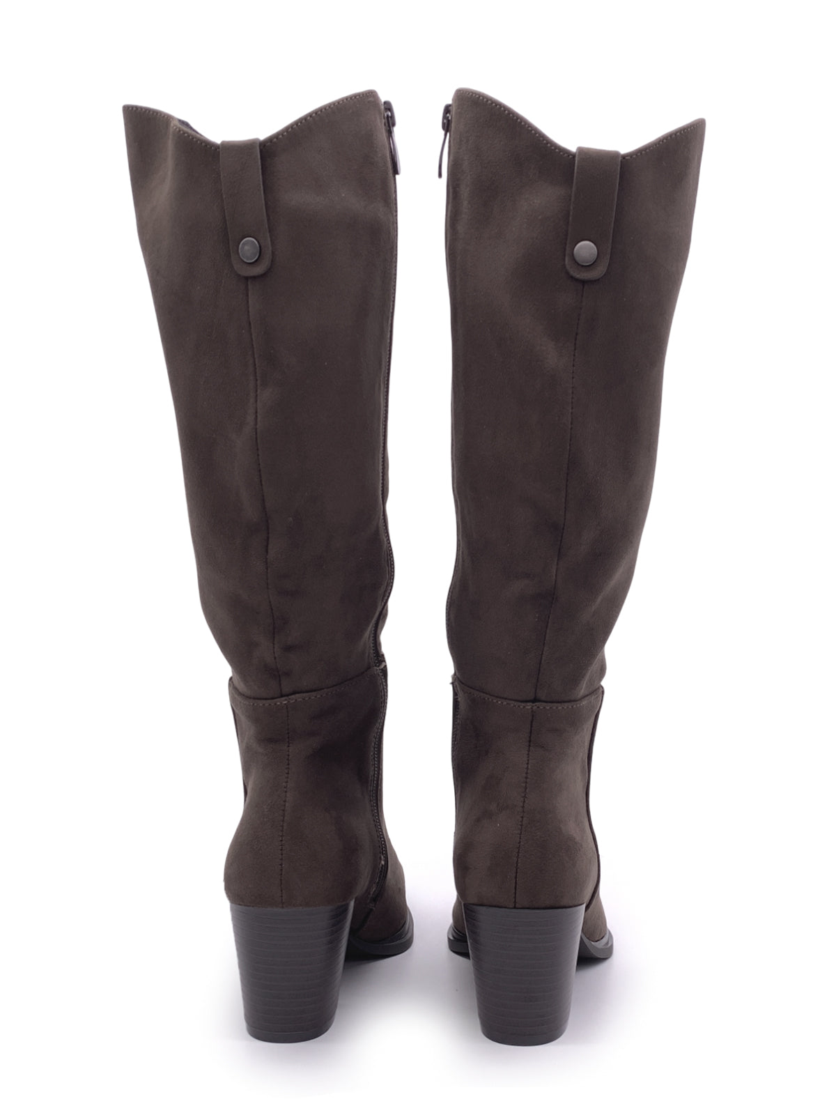 LAUREL - Stivali in ecopelle e camoscio con zip