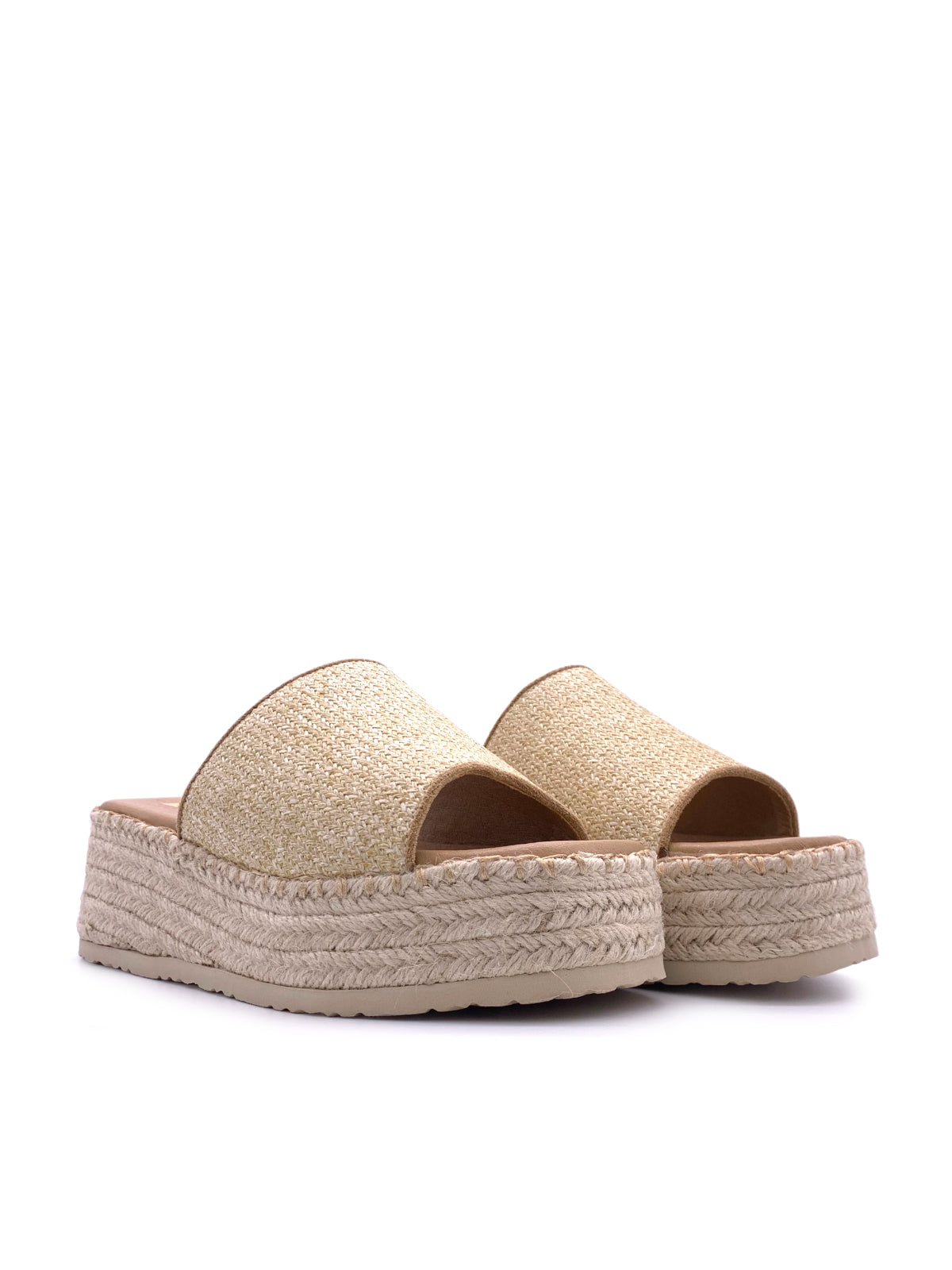 LORELLA - Sandali espadrilles con zeppa e plateau