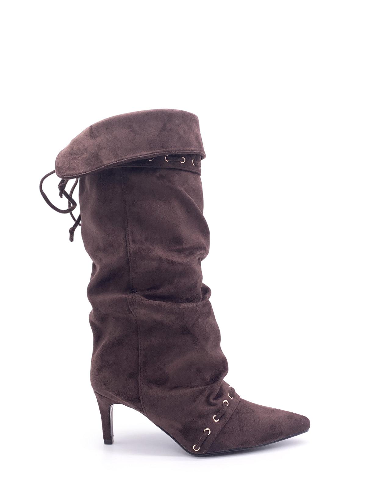 LOUISE - Stivali in camoscio con lacci