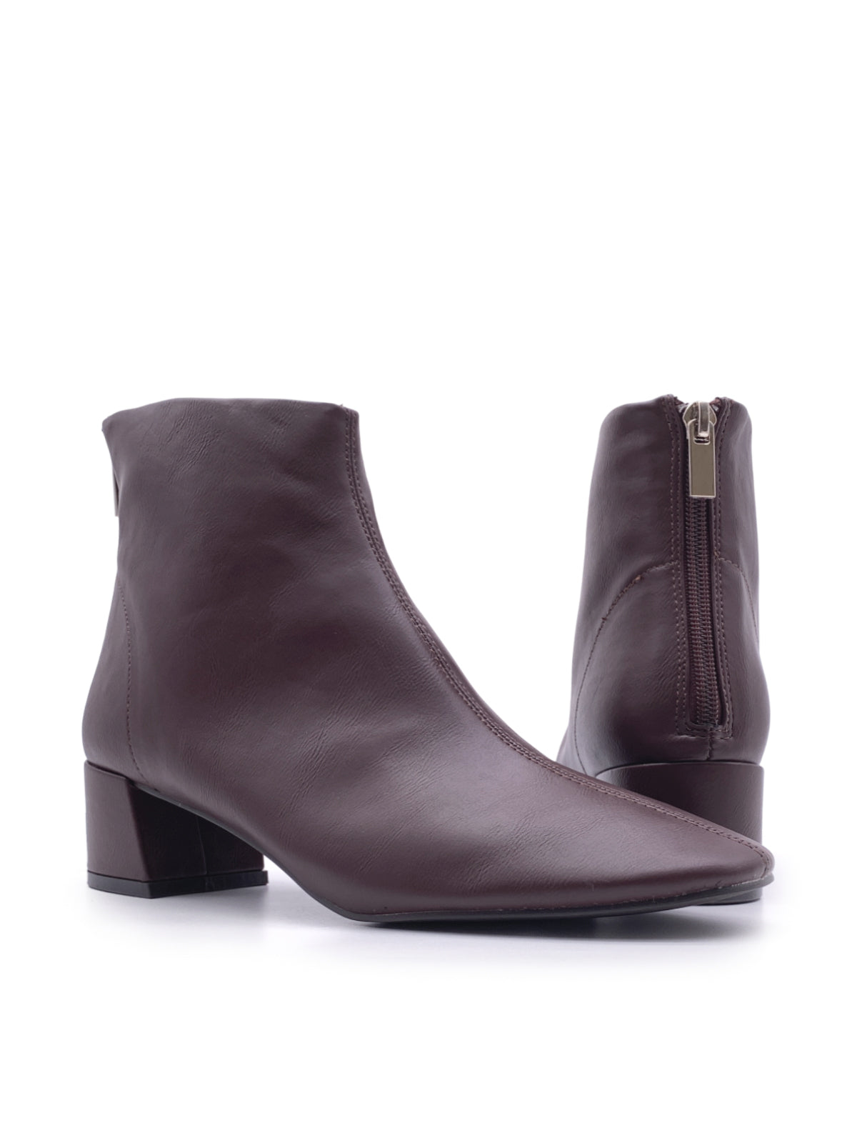 LUCY - Tronchetti in ecopelle con zip posteriore