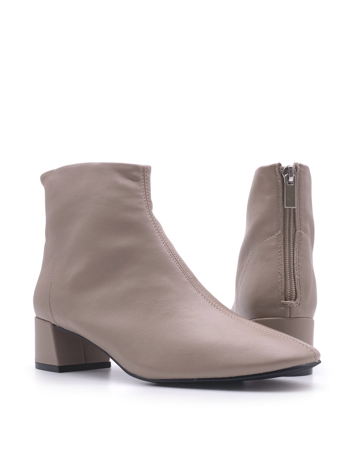 LUCY - Tronchetti in ecopelle con zip posteriore