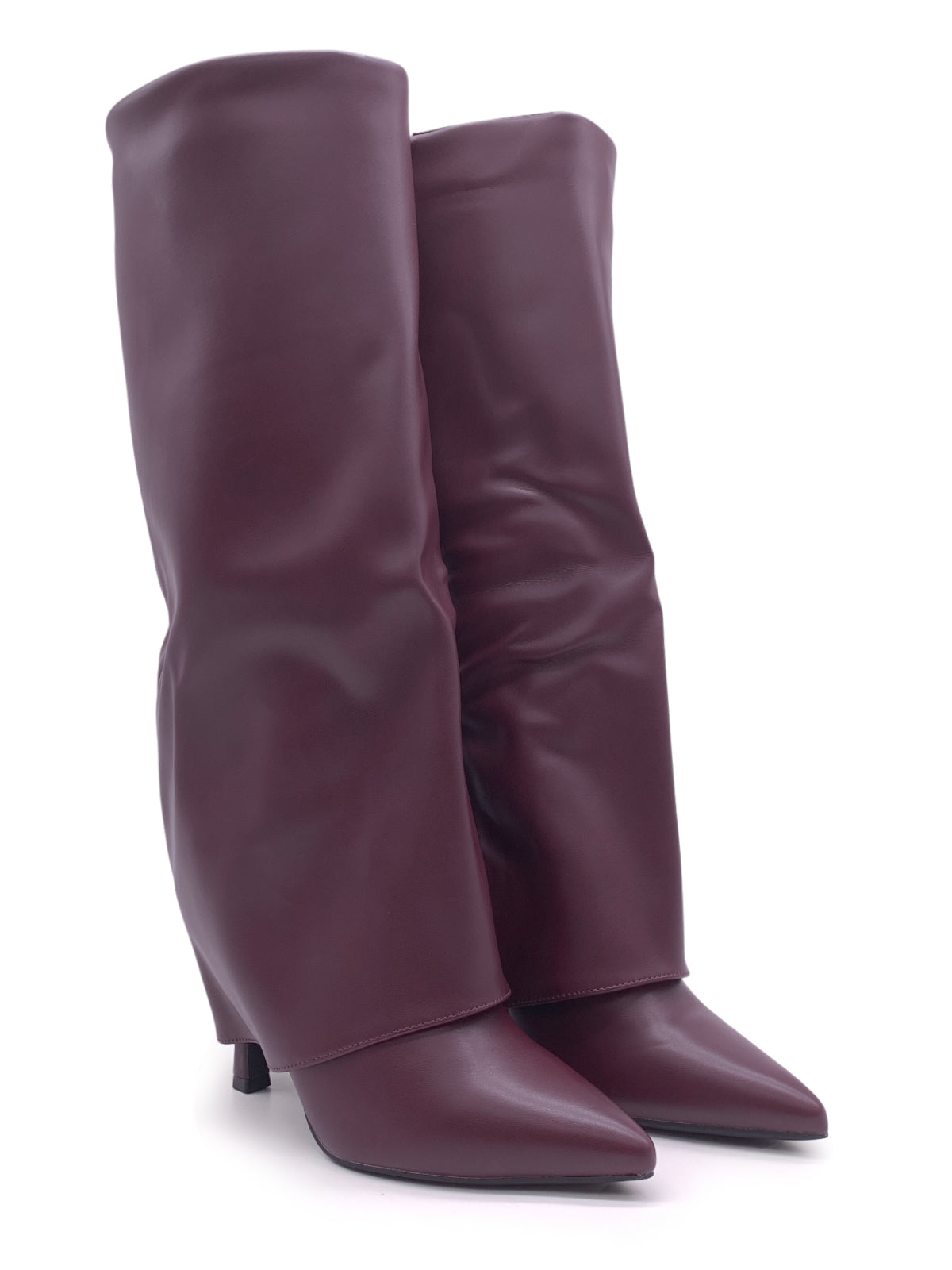 MAGDA - Stivali in ecopelle con risvolto