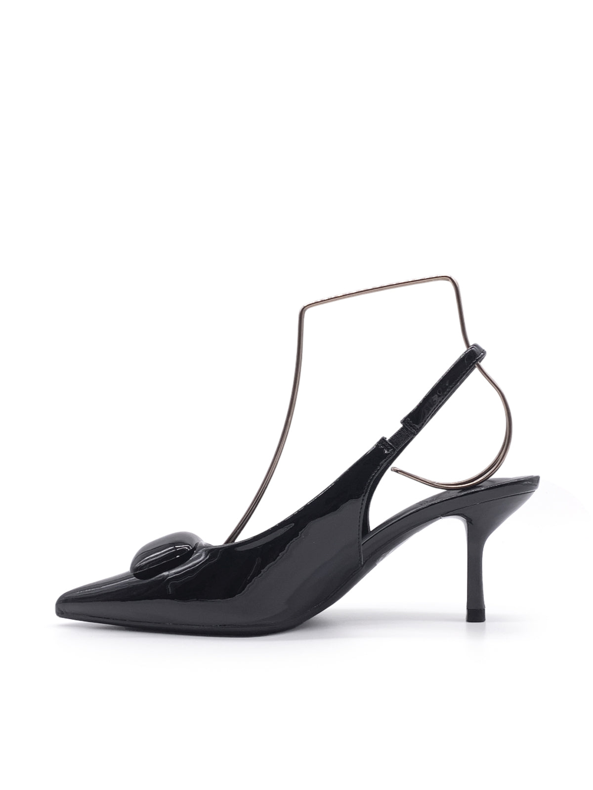 MANDY - Decolletè in vernice con accessorio