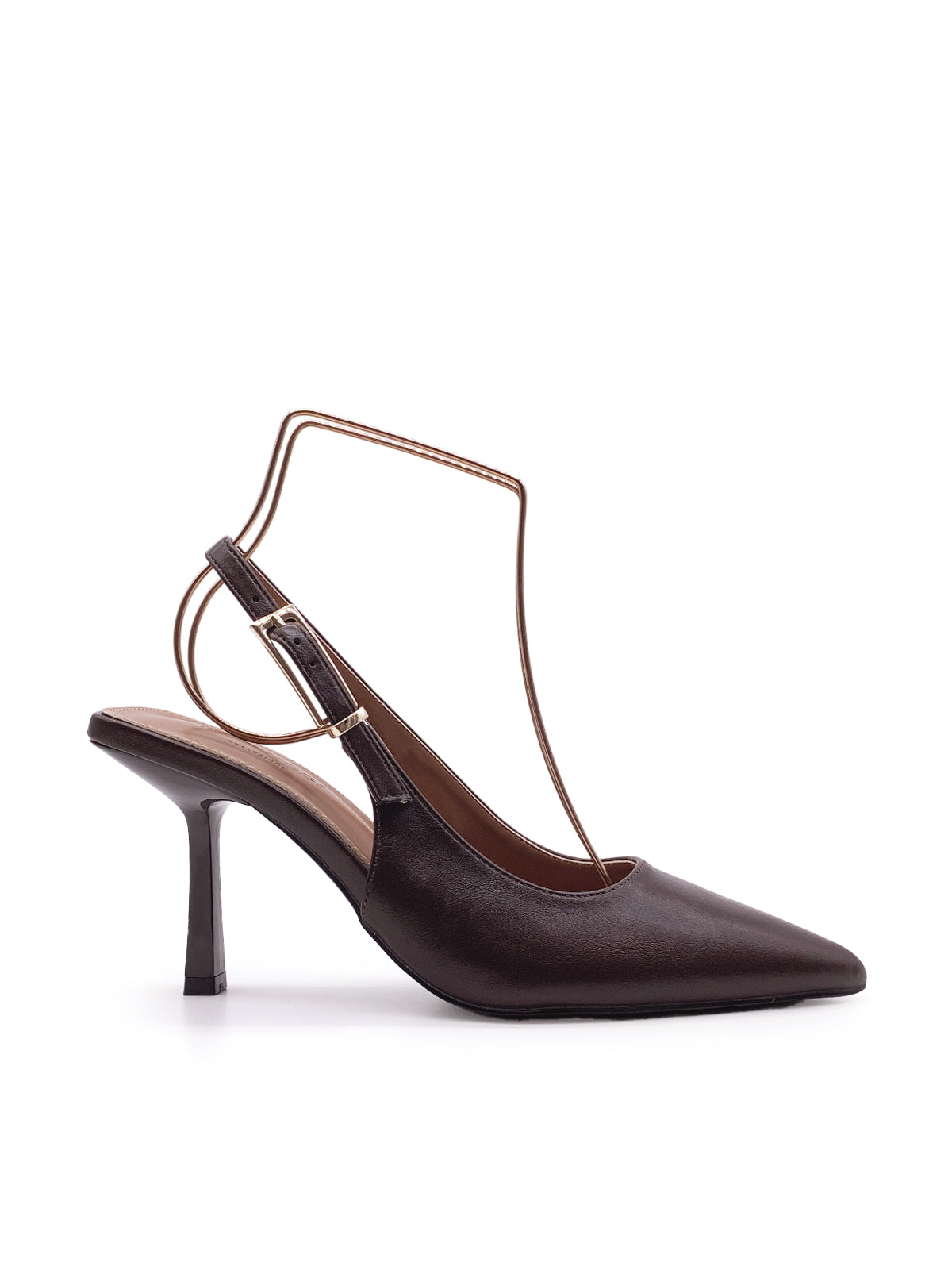 MANUELA - Decolletè in ecopelle con fibbiette