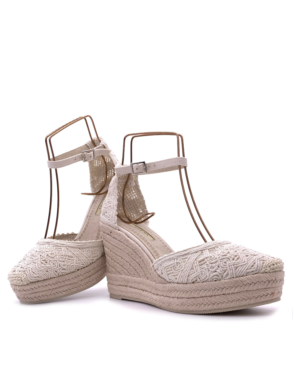 MARGE-Espadrillas in tessuto con cinturino