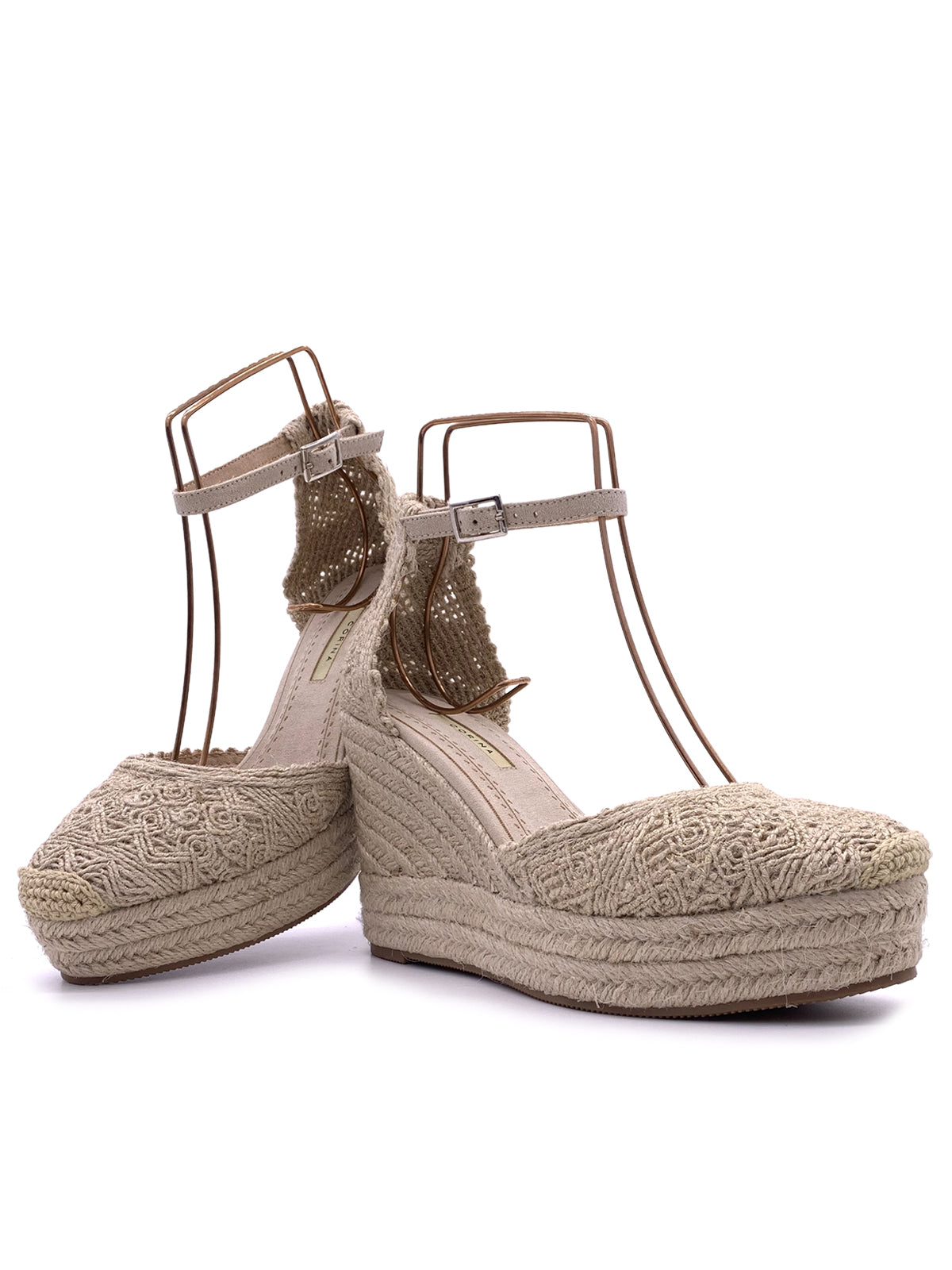 MARGE-Espadrillas in tessuto con cinturino