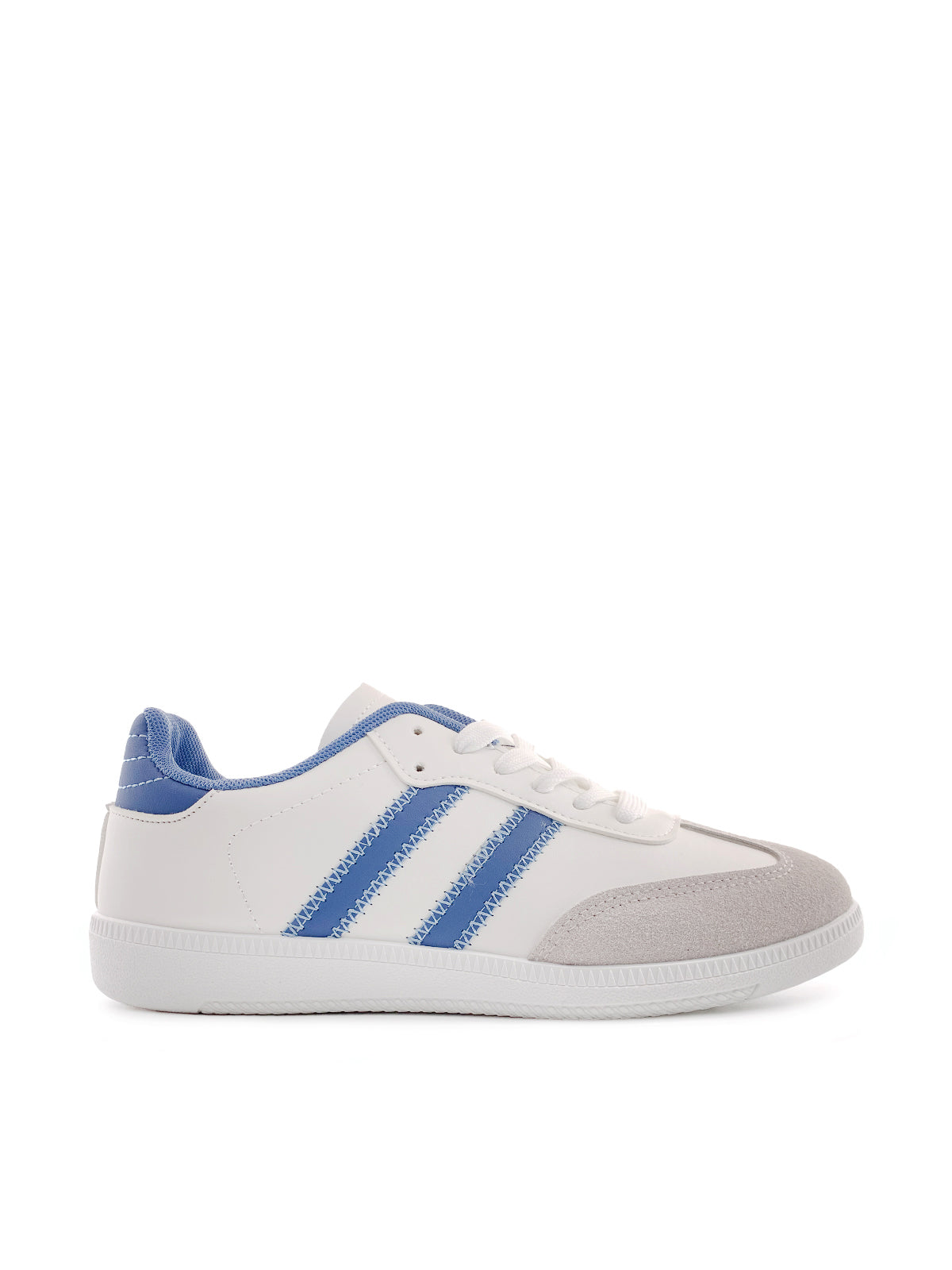 MARGHERITA - Sneakers in ecopelle e camoscio con stringhe