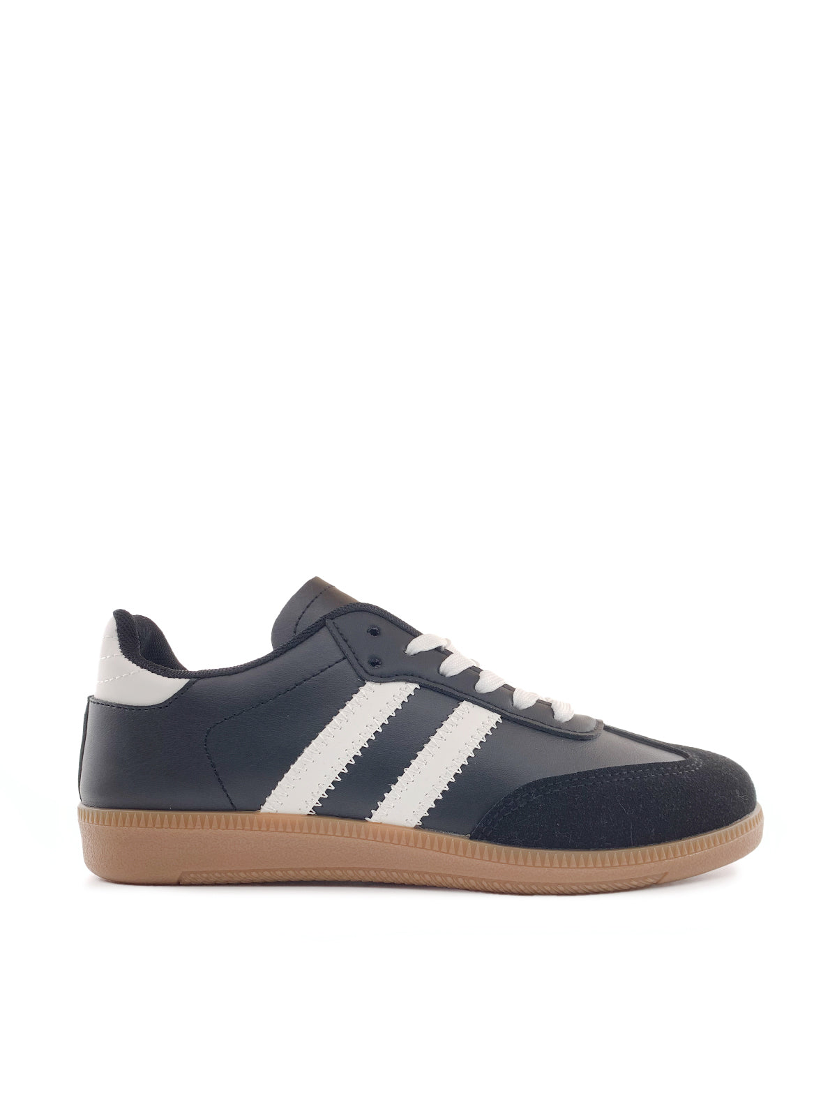 MARGHERITA - Sneakers in ecopelle e camoscio con stringhe