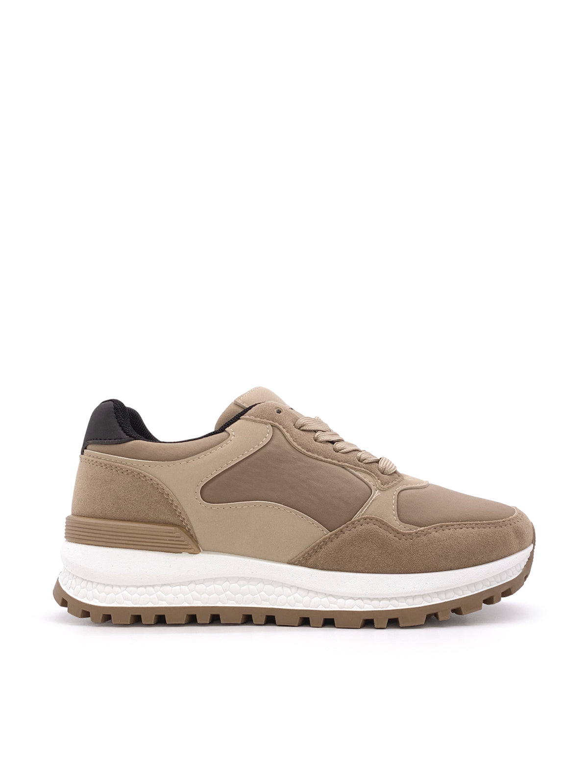 MARIANNA - Sneakers in ecopelle e camoscio con stringhe