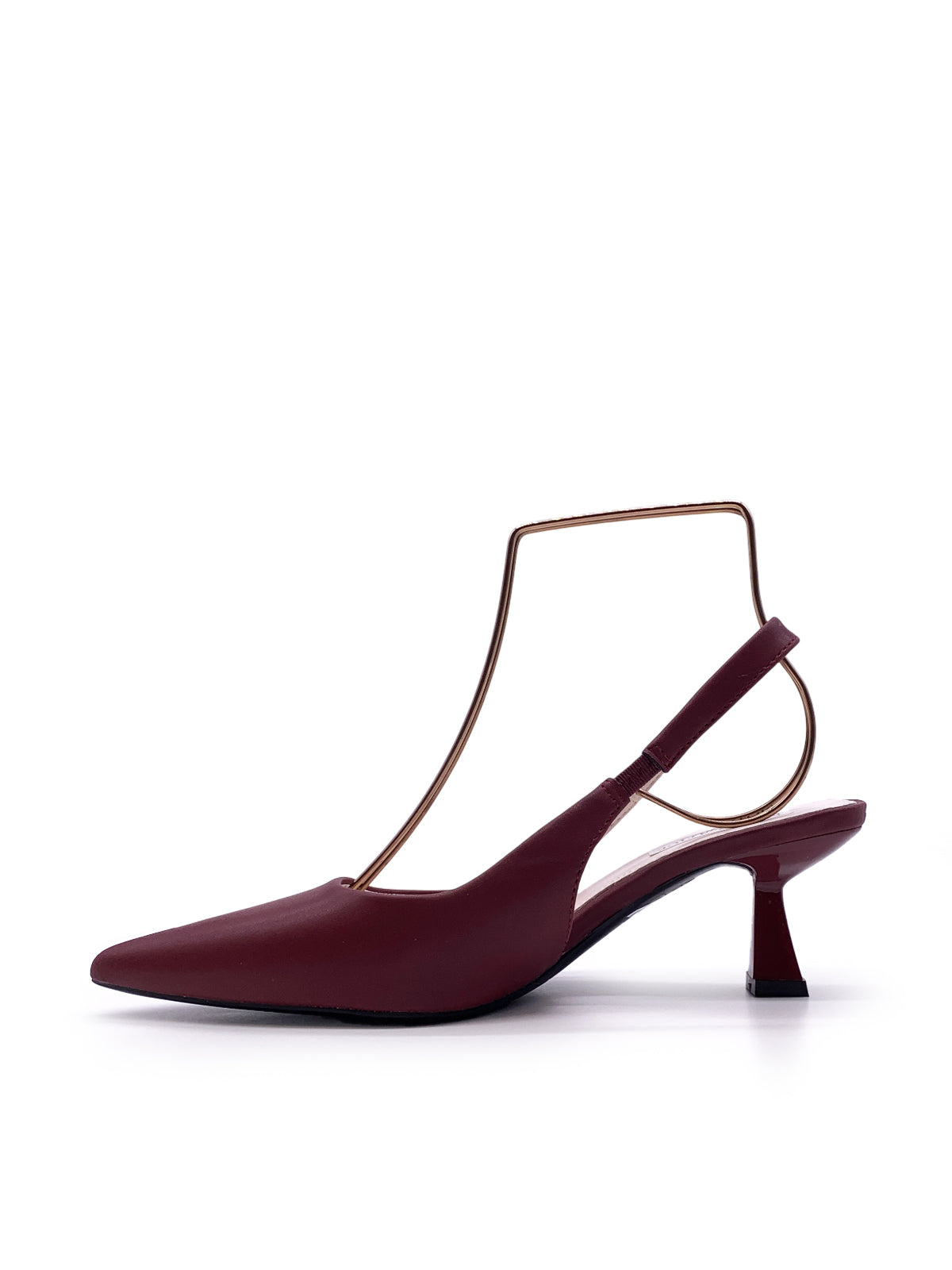 MARLENA - Decolletè in ecopelle con cinturino elastico