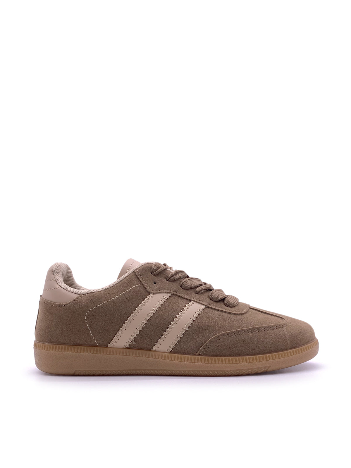 MARNIE - Sneakers in ecopelle e camoscio con stringhe