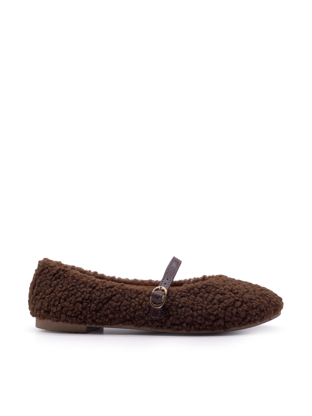 MARY - Mary Jane in ecopelliccia modello teddy