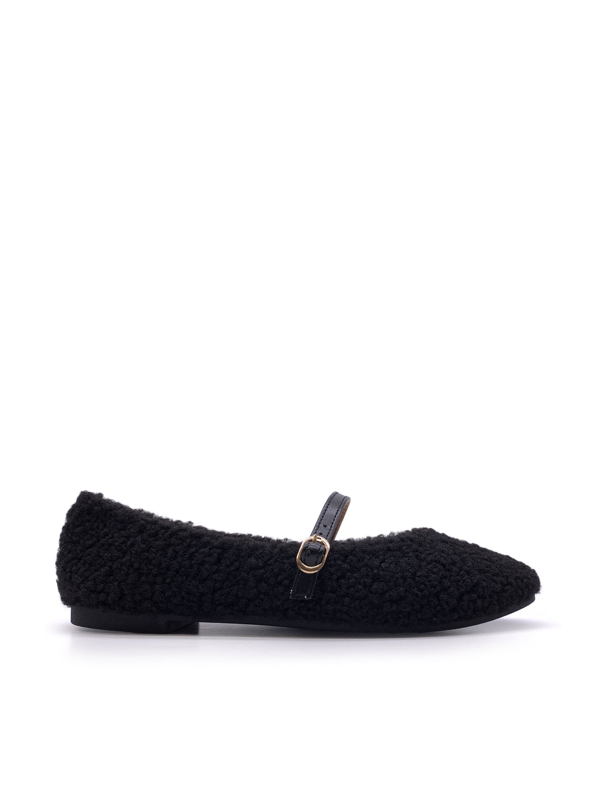 MARY - Mary Jane in ecopelliccia modello teddy