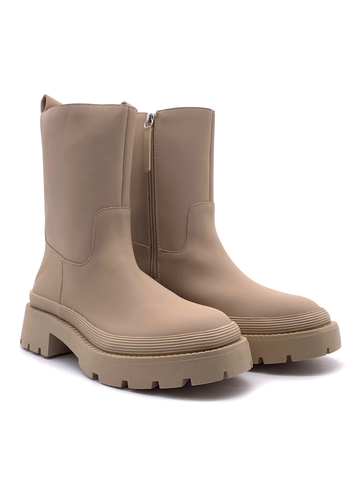 MAURA - Stivaletti combat con zip laterale