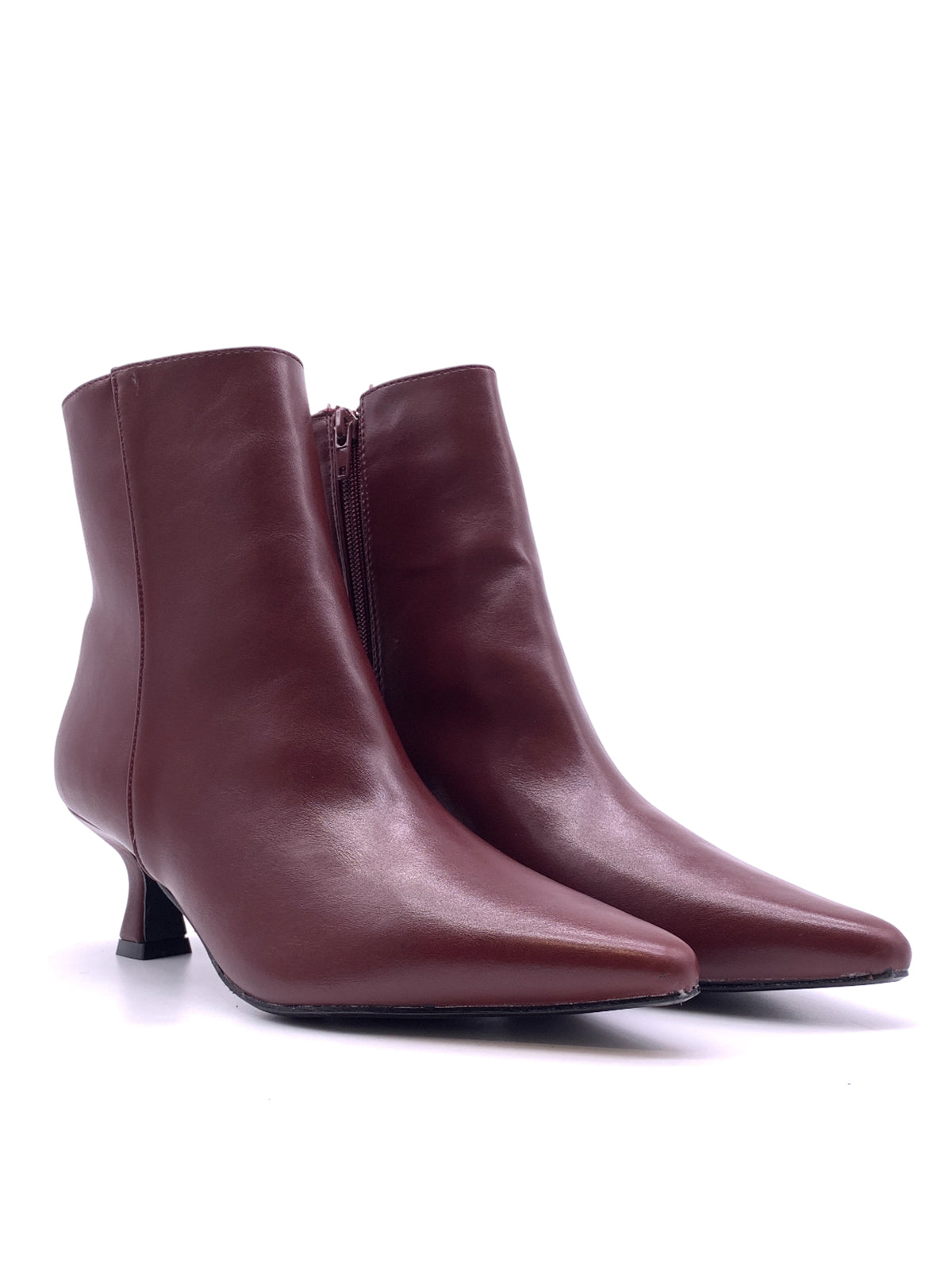 MELANIA - Tronchetti in ecopelle con zip laterale