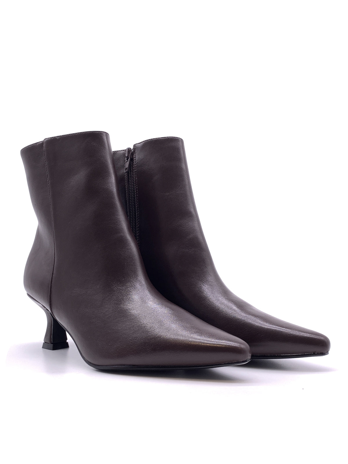 MELANIA - Tronchetti in ecopelle con zip laterale