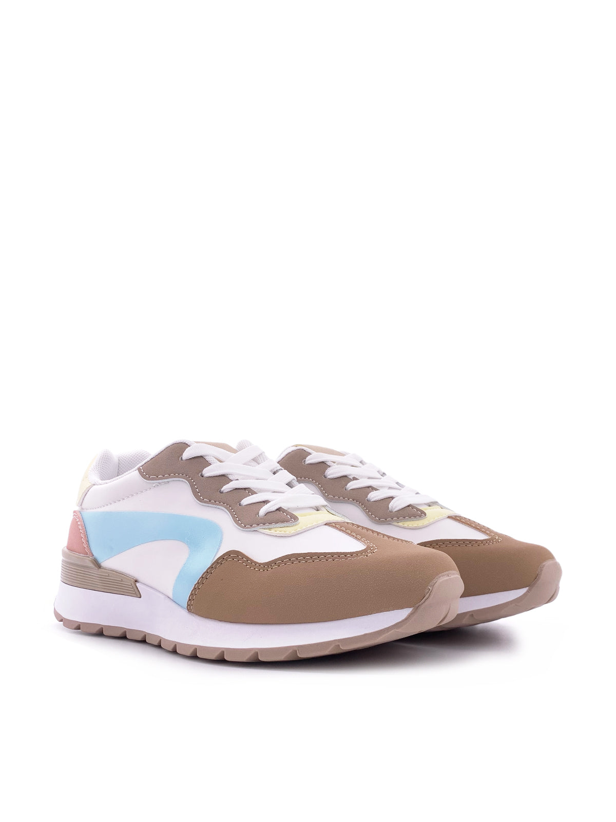 MIREA - Sneakers in tessuto e camoscio con stringhe