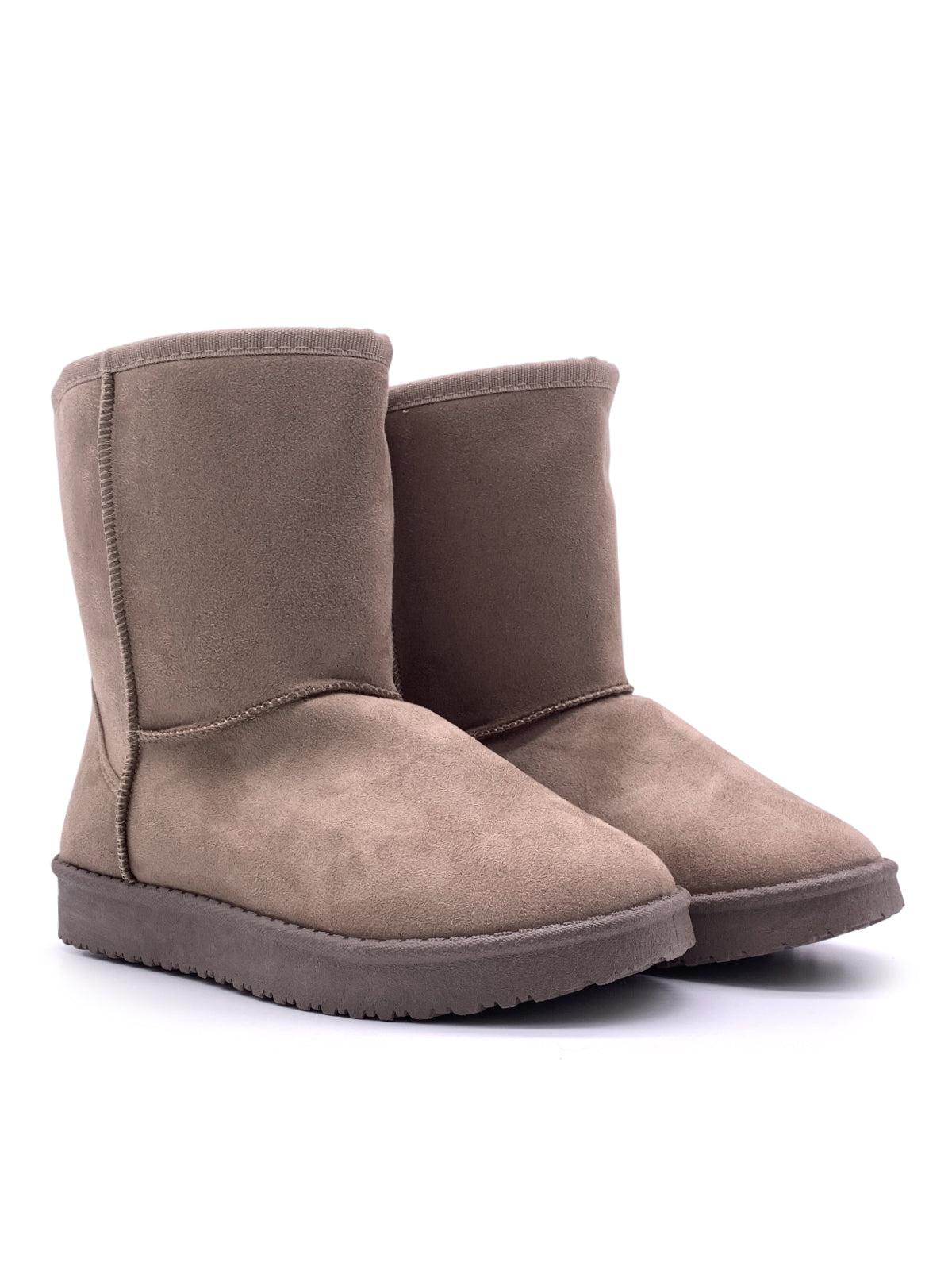 NATY - Stivaletti  3/4 eskimo con platform e imbottitura