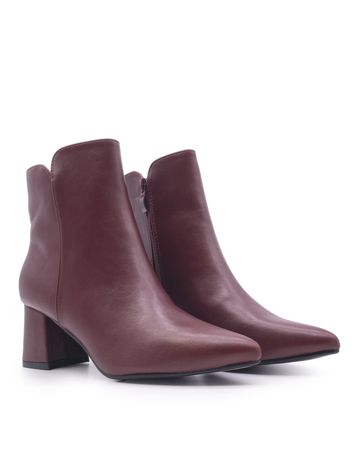 NELIA - Tronchetti in ecopelle con zip laterale