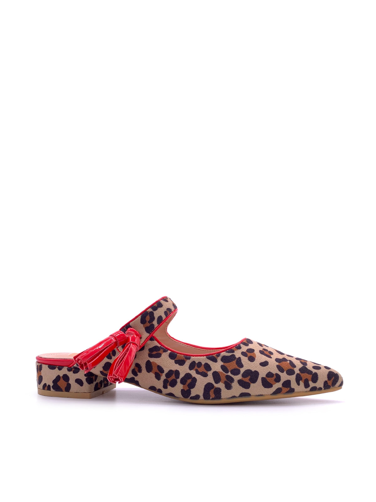 NIVES - Sabot in tessuto animalier con nappina