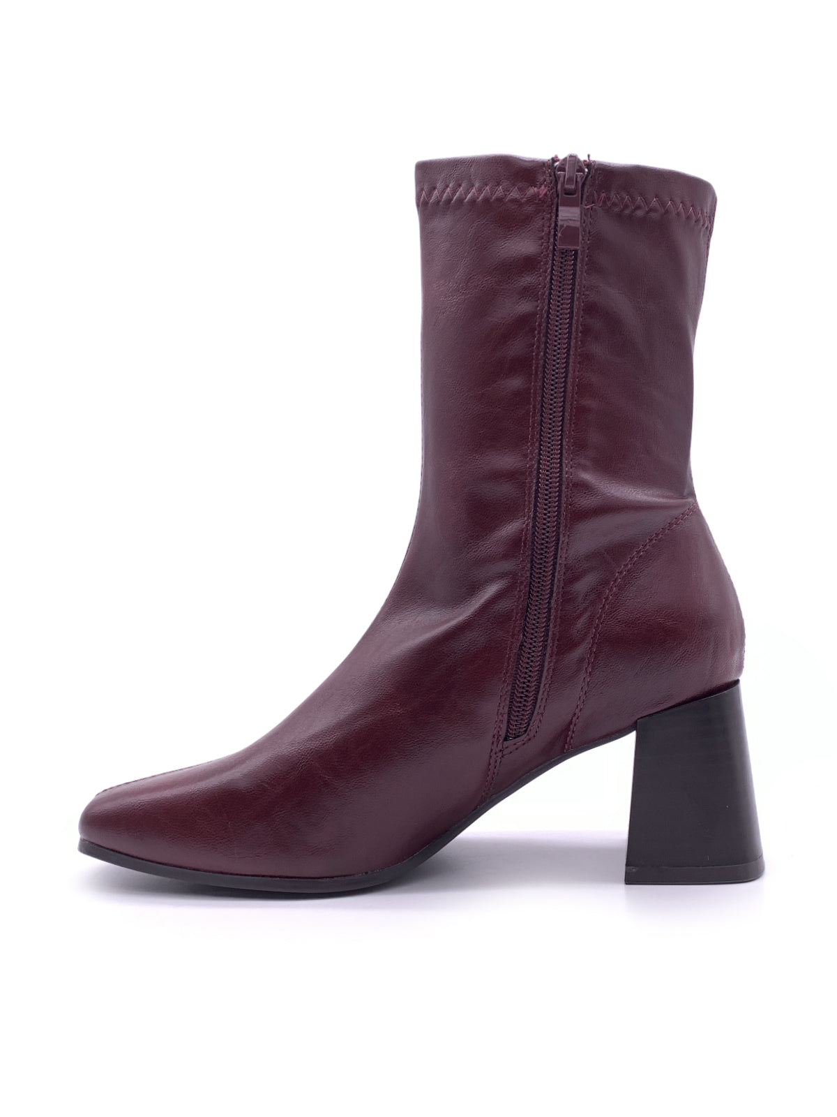 NORA - Tronchetti in ecopelle con punta quadrata