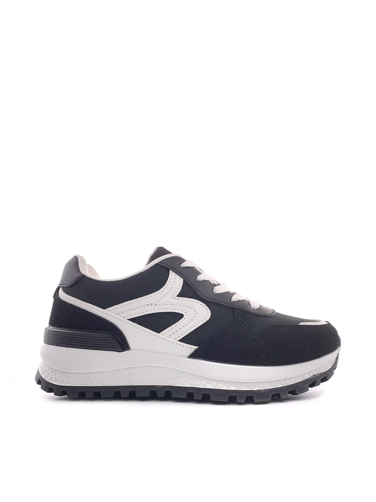 NOVA - Sneakers in ecopelle e camoscio con stringhe
