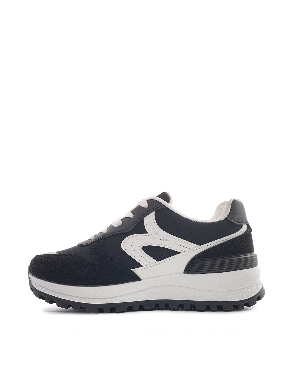 NOVA - Sneakers in ecopelle e camoscio con stringhe
