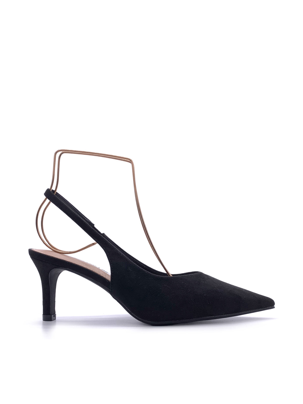 OLLY - Decolletè Slingback in camoscio con cinturino elastico