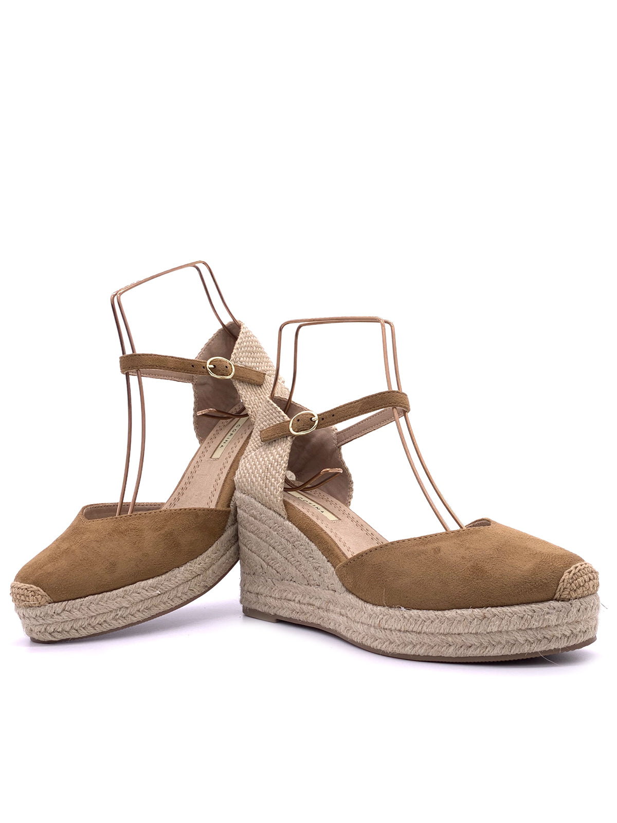 PALOMA-Espadrillas in ecocamoscio con cinturino