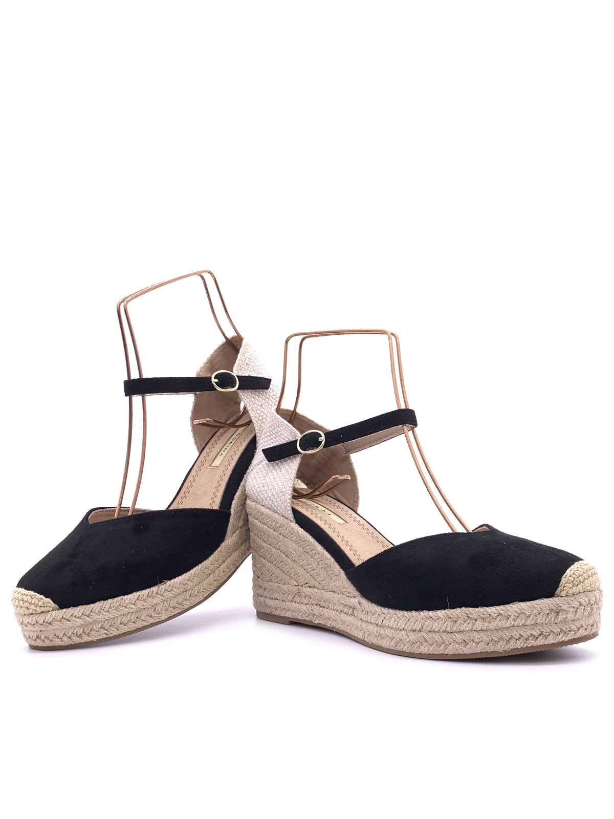 PALOMA-Espadrillas in ecocamoscio con cinturino