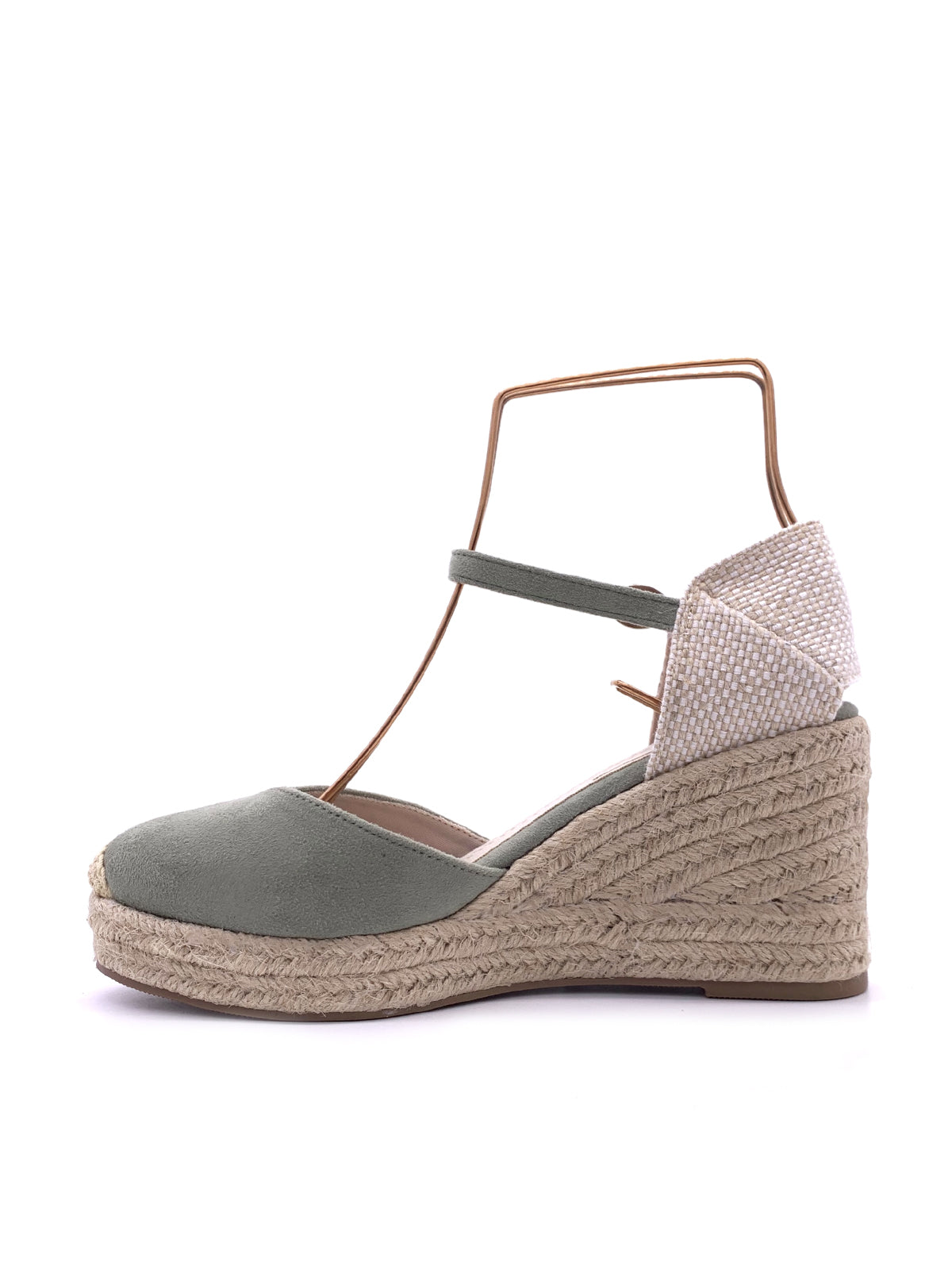 PALOMA-Espadrillas in ecocamoscio con cinturino