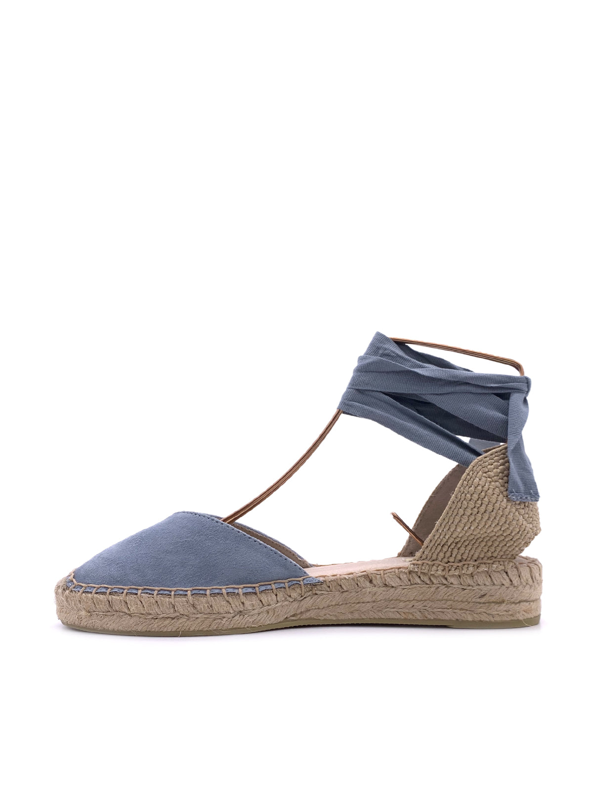 PRISCILLA-Espadrillas in ecocamoscio con lacci