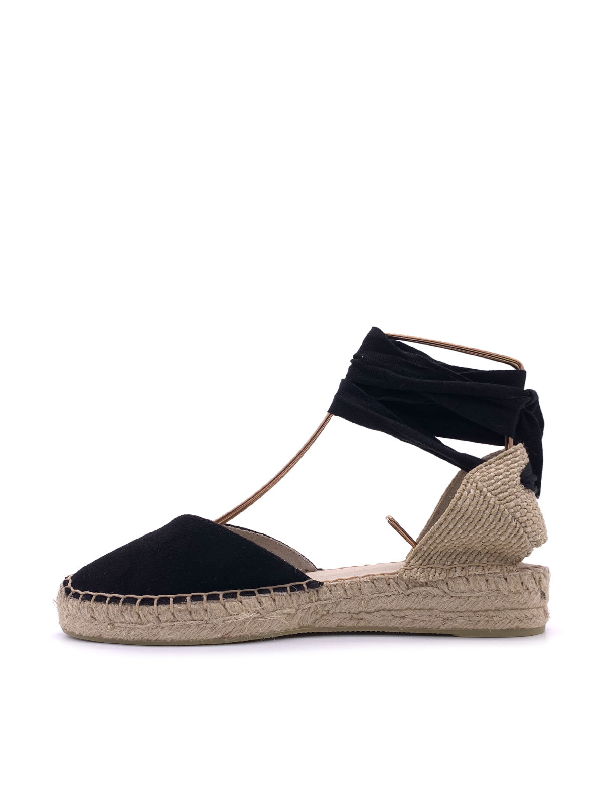 PRISCILLA-Espadrillas in ecocamoscio con lacci