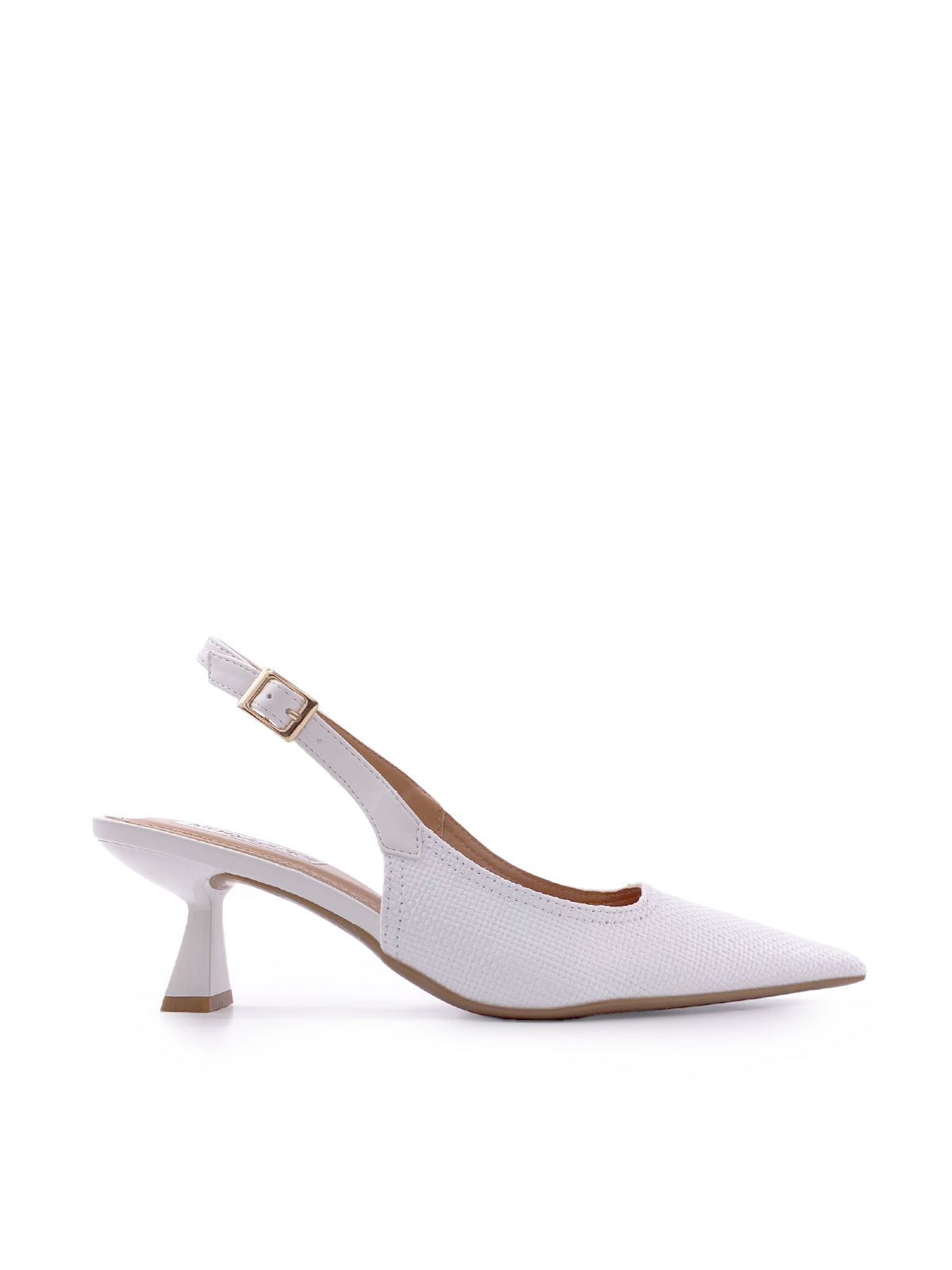 RILEY - Decolletè Slingback in rafia con cinturino