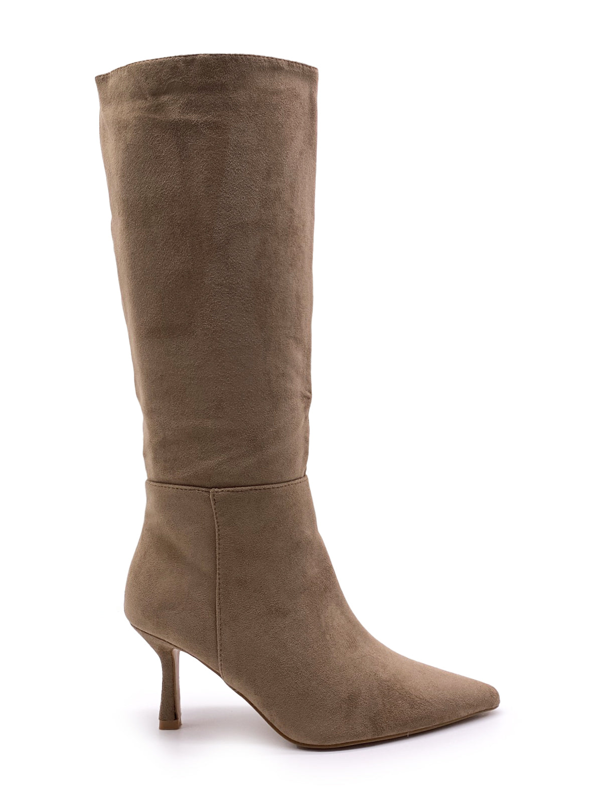 ROXY - Stivali in camoscio con zip laterale