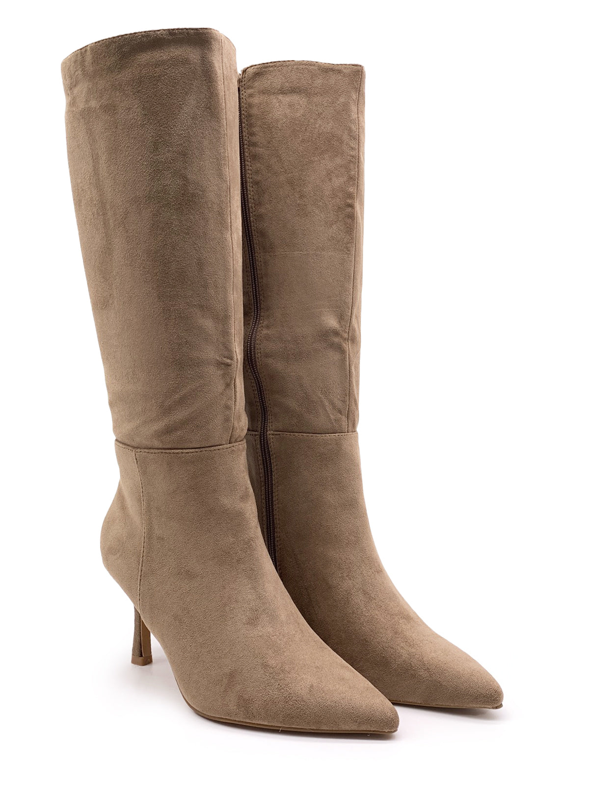 ROXY - Stivali in camoscio con zip laterale