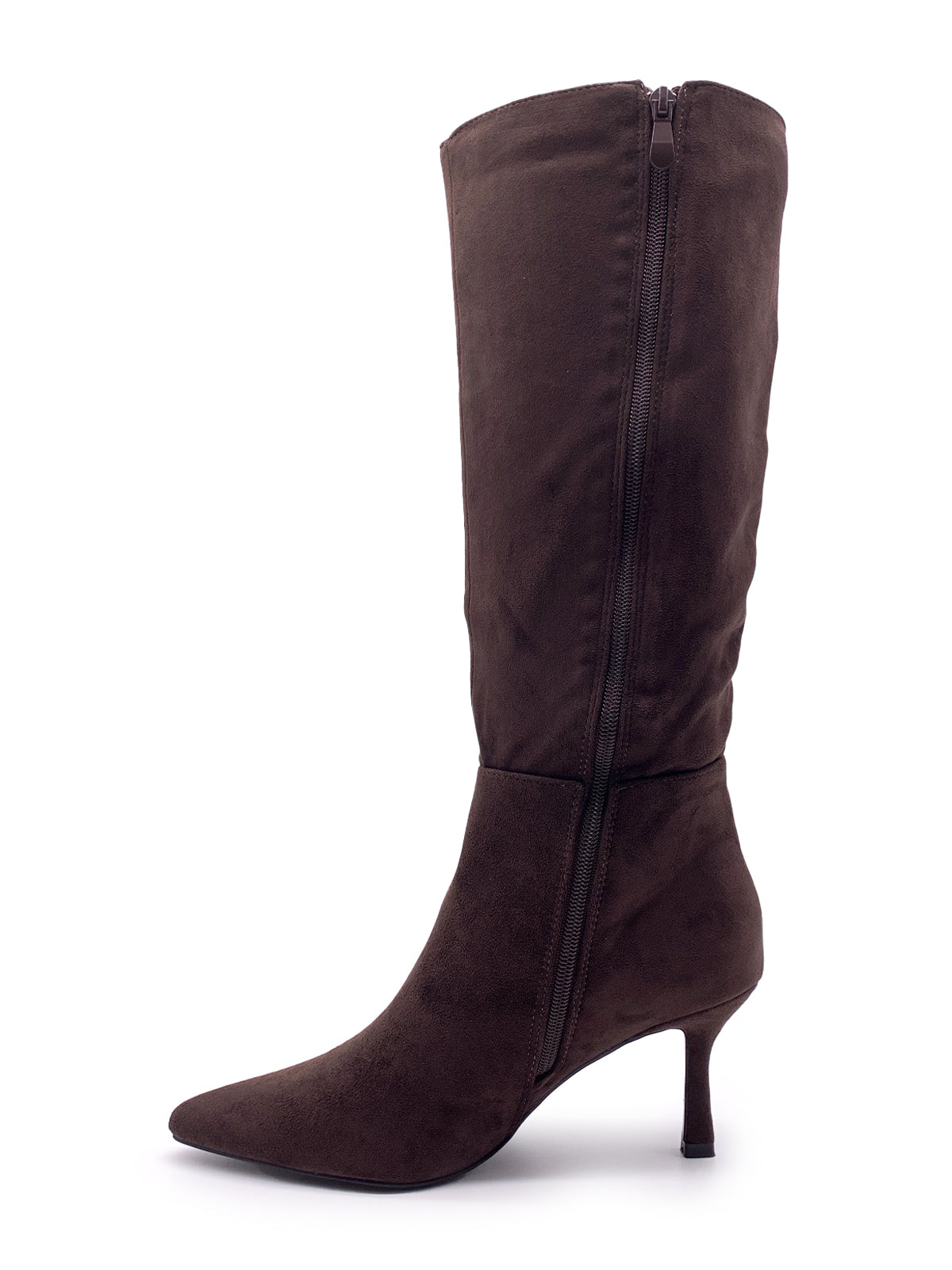 ROXY - Stivali in camoscio con zip laterale