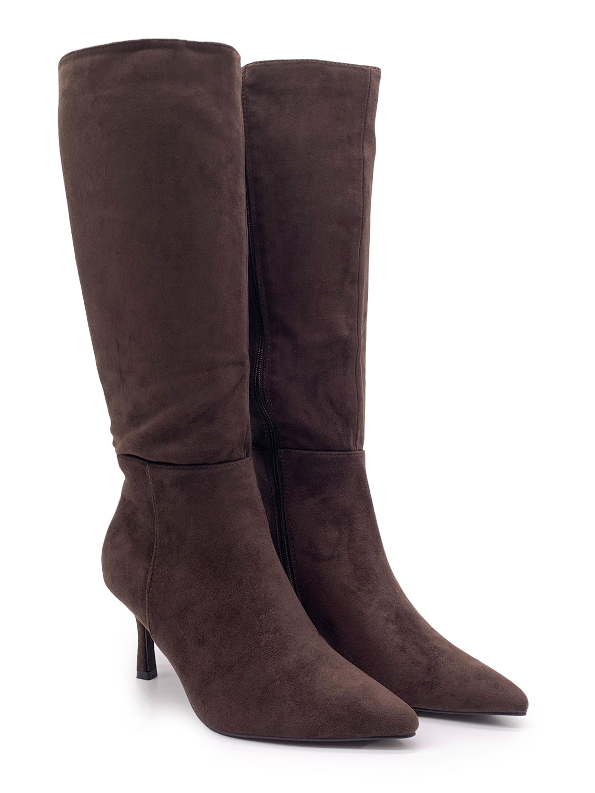 ROXY - Stivali in camoscio con zip laterale