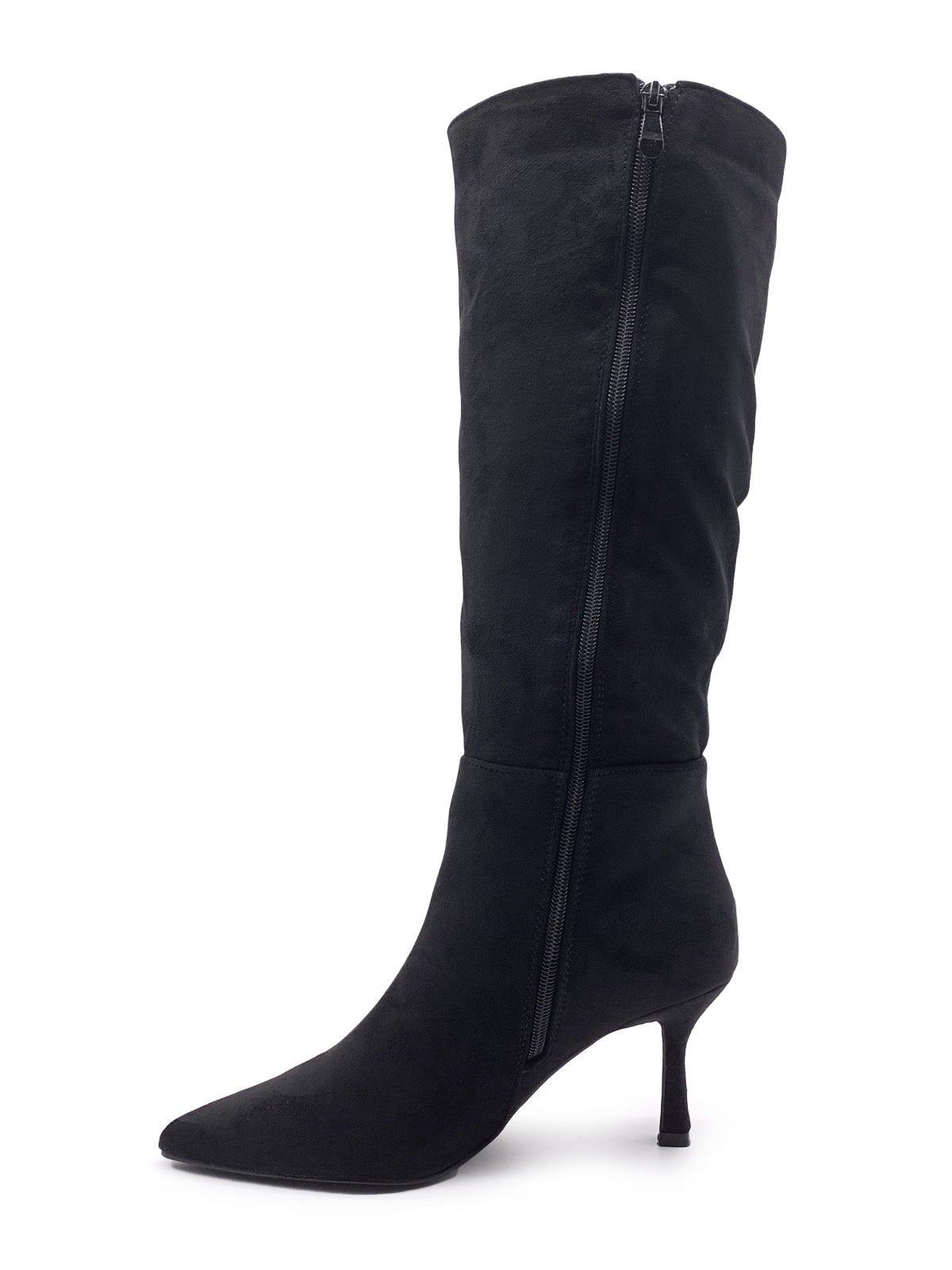 ROXY - Stivali in camoscio con zip laterale