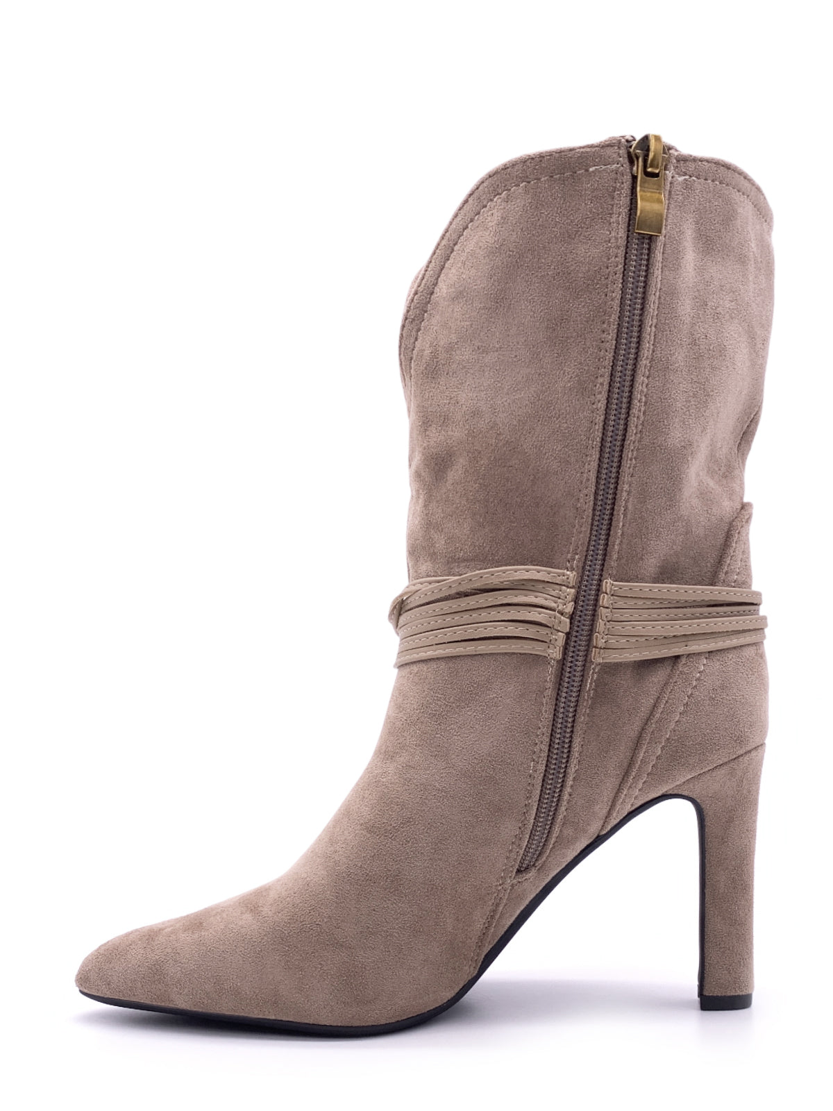 SALLY - Stivali 3/4 in camoscio con accessorio