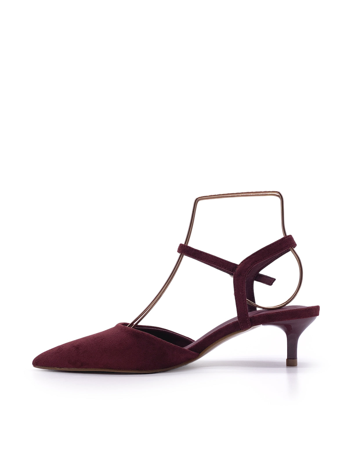 SANSA - Decolletè in camoscio con cinturino