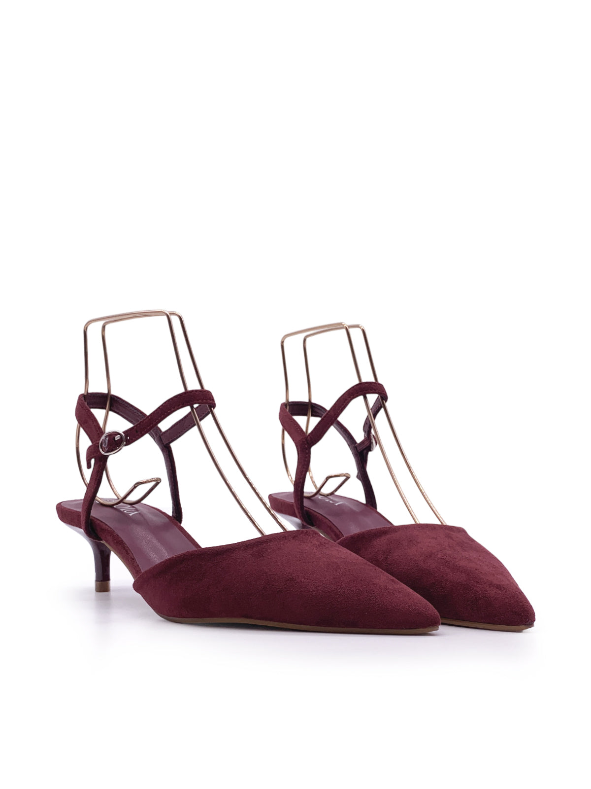 SANSA - Decolletè in camoscio con cinturino