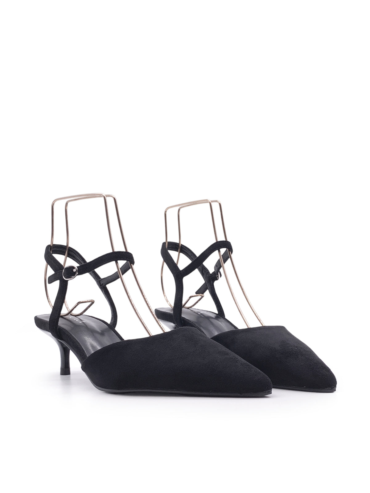 SANSA - Decolletè in camoscio con cinturino