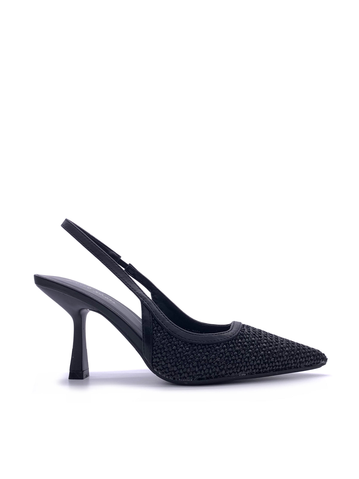 SCARLETT - Decolletè Slingback in rafia con cinturino elastico