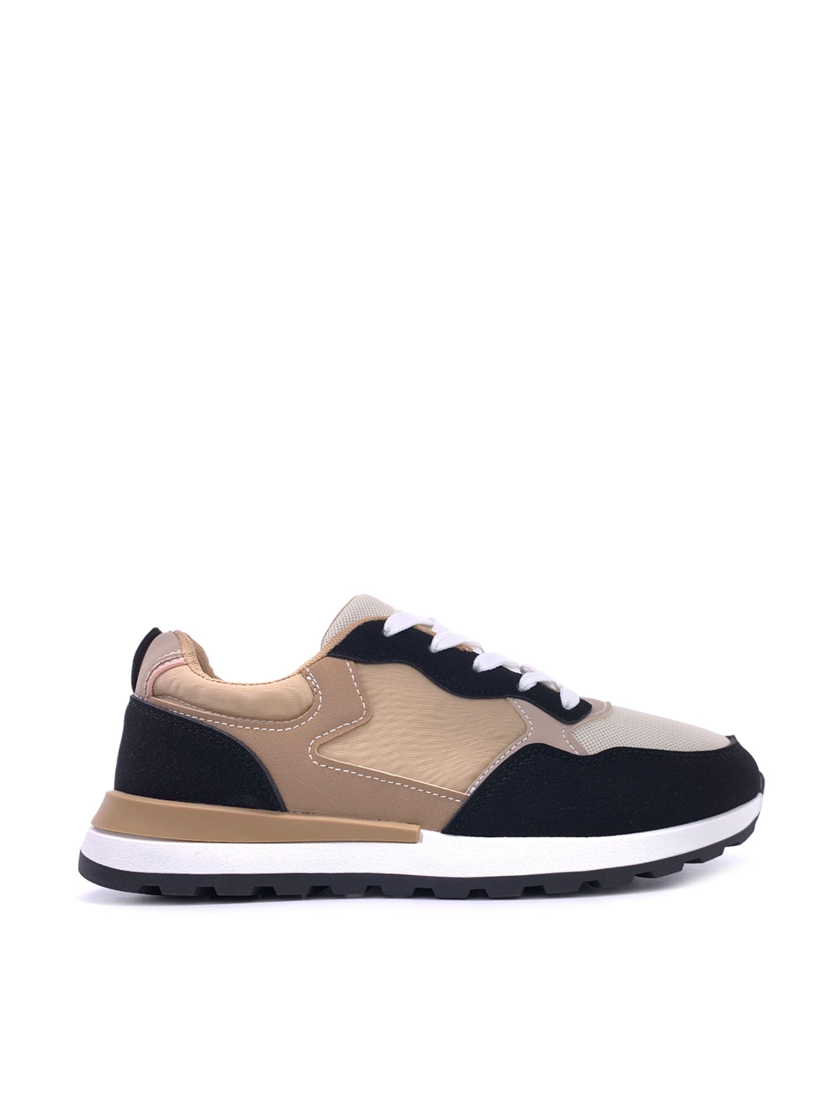 SHELBY - Sneakers in tessuto e camoscio con stringhe